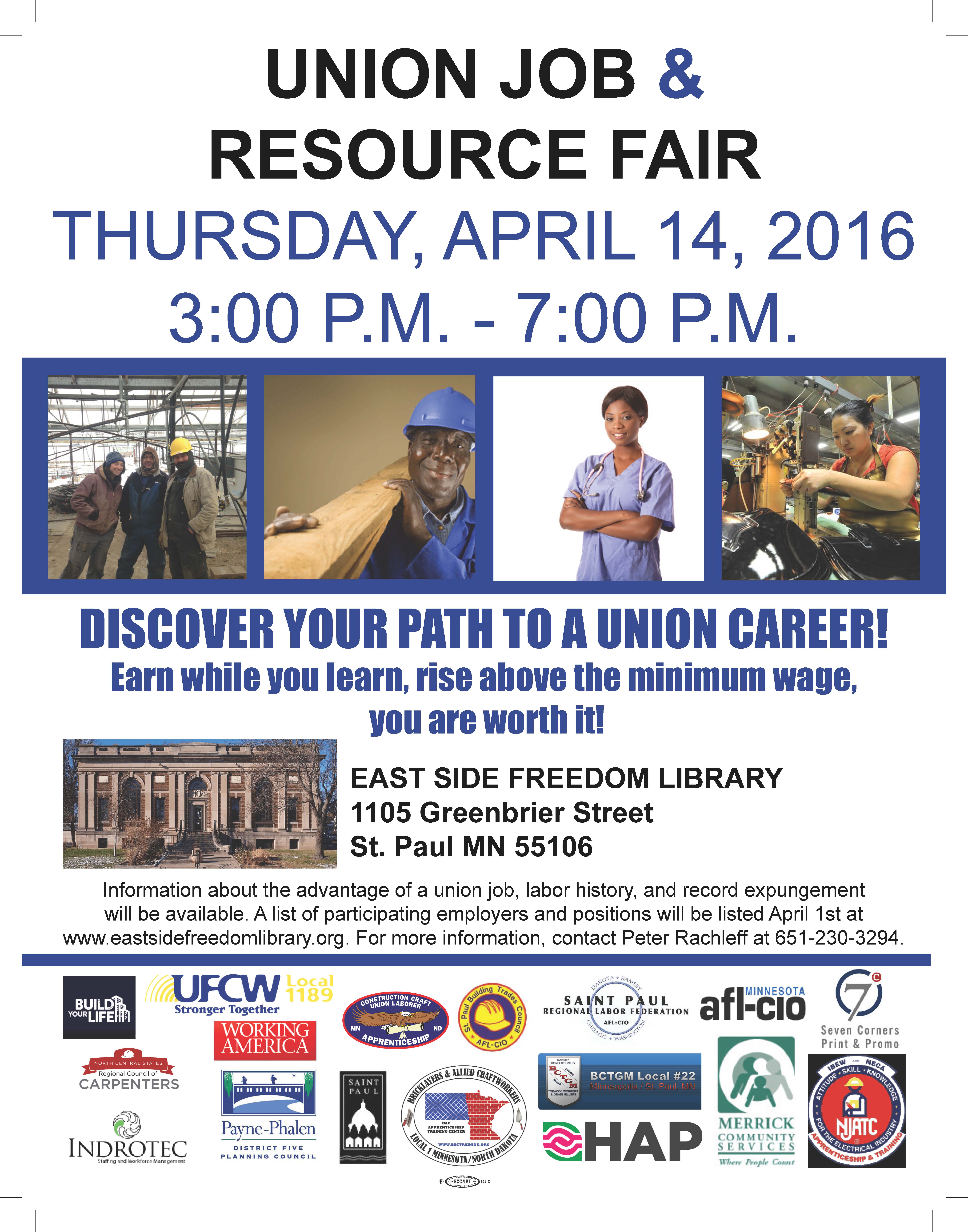 Union Job And Resource Fair 4-14-2016